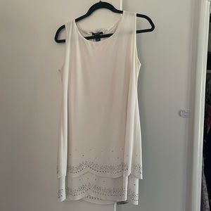 White mini dress- double layer